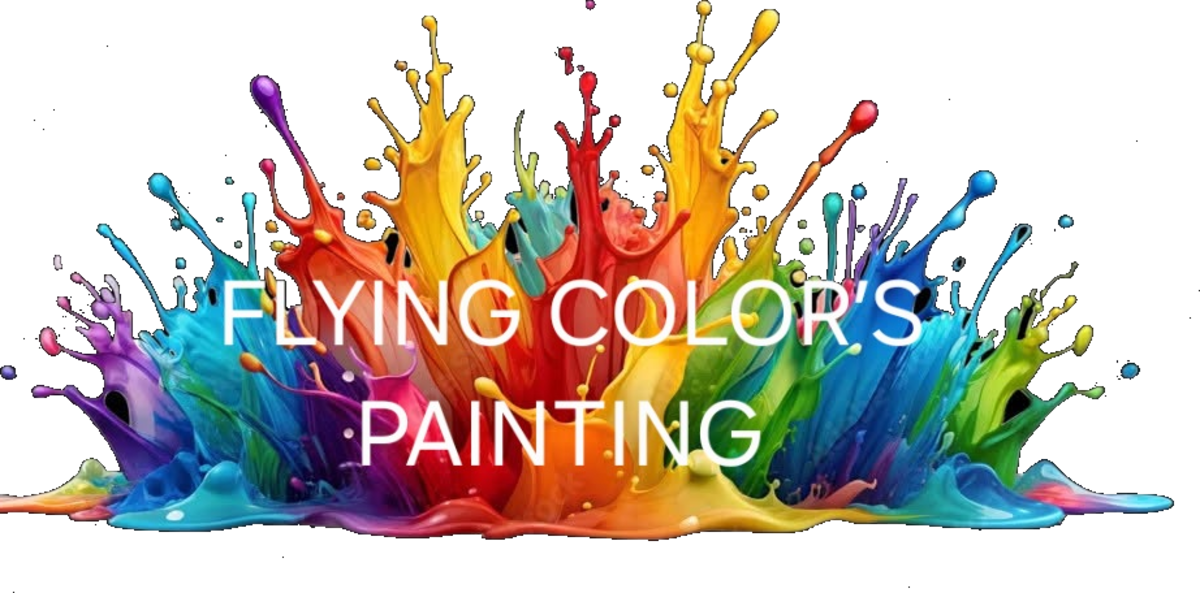Flying Colors Painting — colorful paint splash logo