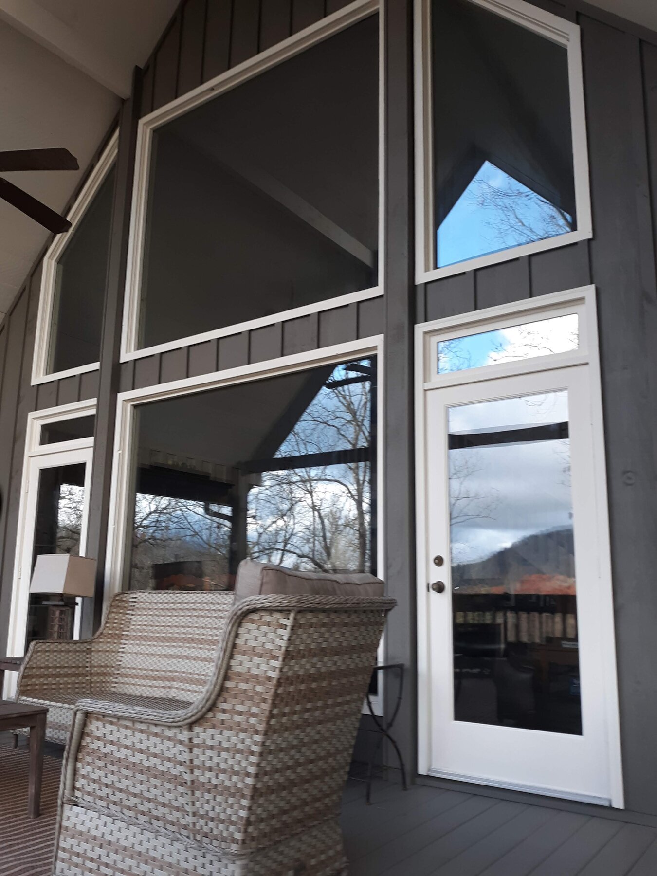 Window trim and siding repair work